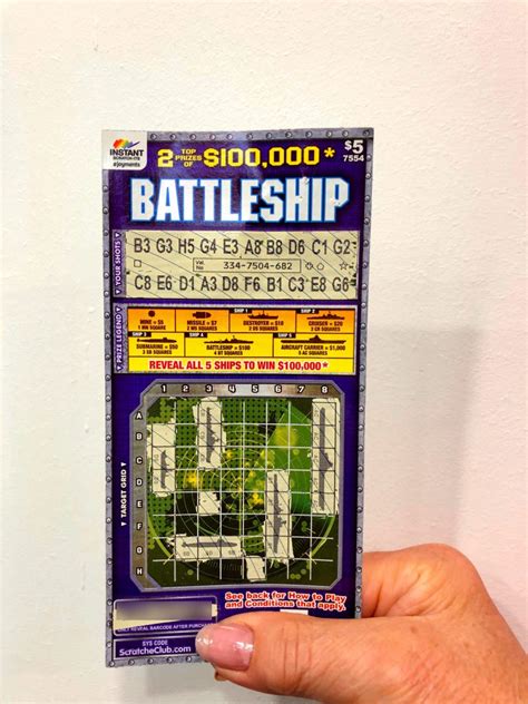 $5 BATTLESHIP game from Instant Scratch.
